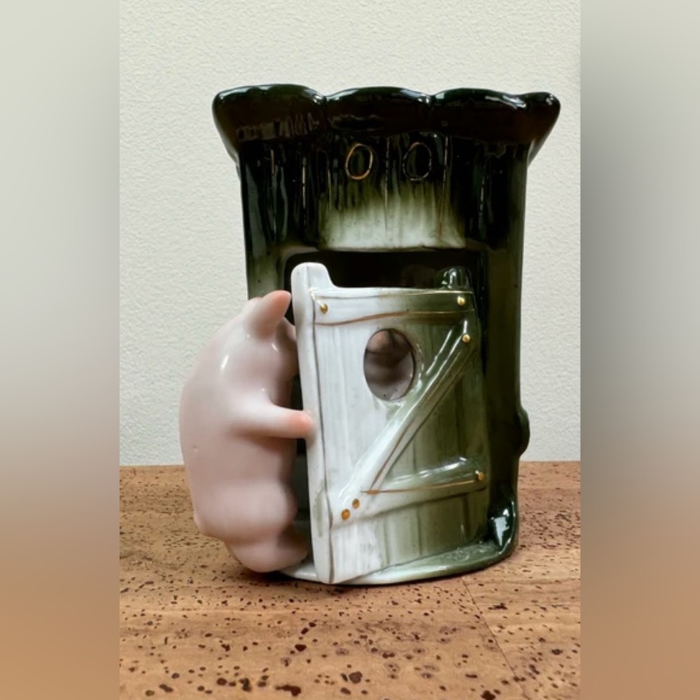 Antique fairing German pig figurine